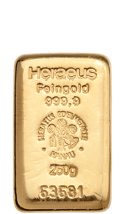 250g Lingouri de aur