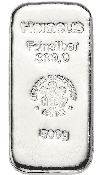 500g Lingouri de argint