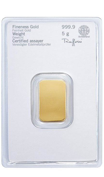 5g Lingouri de aur Certificat