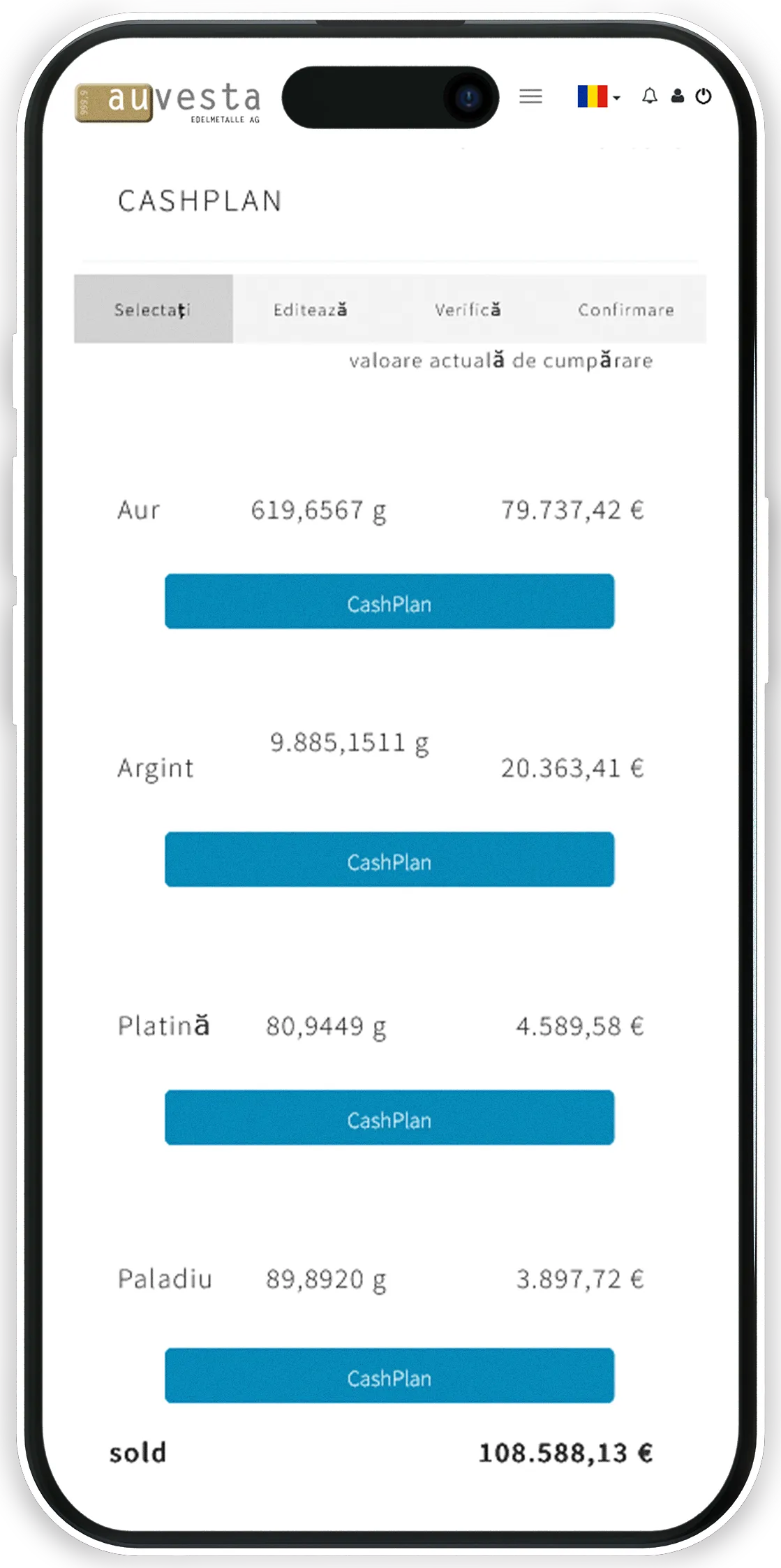 Cash-Plan - odată setat, puteți beneficia de plăți în mod regulatn
